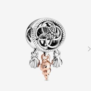 Pandora Rose Openwork Seashell Dreamcatcher Charm